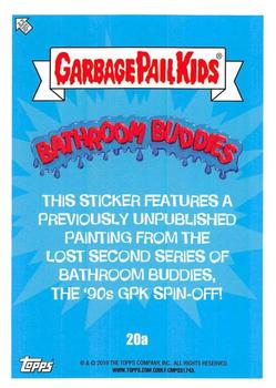 2019 Topps Garbage Pail Kids We Hate the '90s - Bathroom Buddies #20a Feral Errol Back