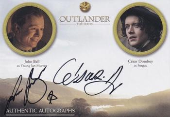 2019 Cryptozoic Outlander Season 3 - Dual Autographs #JBCD John Bell / César Domboy Front