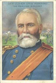 1911 American Tobacco Company Heroes of History / Men of History (T68) - Natural Leaf Scrap #NNO Gen. Oliver Otis Howard Front