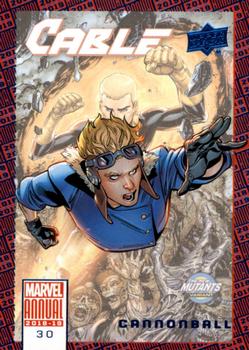 2018-19 Upper Deck Marvel Annual - Blue #30 Cannonball Front