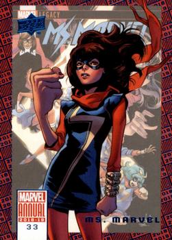 2018-19 Upper Deck Marvel Annual - Blue #33 Ms. Marvel Front