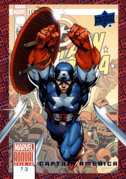 2018-19 Upper Deck Marvel Annual - Blue #73 Captain America Front