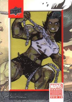 2018-19 Upper Deck Marvel Annual - Manufactured Patch Single #P3 She-Hulk Front
