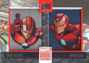 2018-19 Upper Deck Marvel Annual - Manufactured Patch Dual #PD20 Iron Heart / Iron Man Front