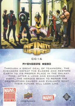 2018-19 Upper Deck Marvel Annual - Infinity Wars Comic Covers #CC16 Avengers #690 Back