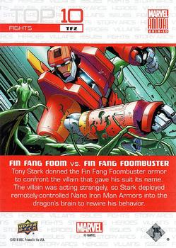 2018-19 Upper Deck Marvel Annual - Top 10 Fights #TF2 Fin Fang Foom / Fin Fang Foombuster Back