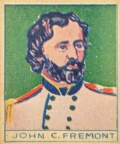 1930 American History Series of 48 (R129) #321 John C. Fremont Front