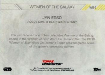2019 Topps On Demand Set 3: Women of Star Wars - Women of the Galaxy #3 Jyn Erso Back