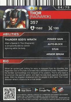 2019 Dave & Buster's Marvel Contest of Champions #64 Thor Back