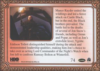 2019 Rittenhouse Game of Thrones Inflexions #74 Wildlings Attack Castle Black Back