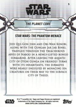 2019 Topps Chrome Star Wars Legacy #5 The Planet Core Back