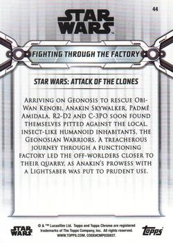 2019 Topps Chrome Star Wars Legacy #44 Fighting Through the Factory Back