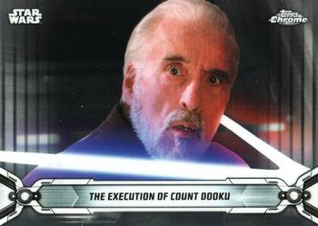 2019 Topps Chrome Star Wars Legacy #55 The Execution of Count Dooku Front