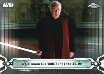 2019 Topps Chrome Star Wars Legacy #65 Mace Windu Confronts the Chancellor Front