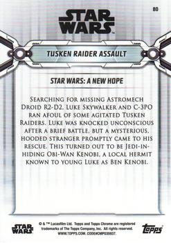 2019 Topps Chrome Star Wars Legacy #80 Tusken Raider Assault Back