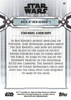 2019 Topps Chrome Star Wars Legacy #82 Back at Ben Kenobi's Back