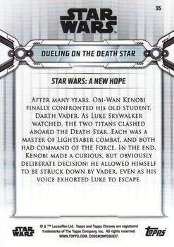 2019 Topps Chrome Star Wars Legacy #95 Dueling on the Death Star Back