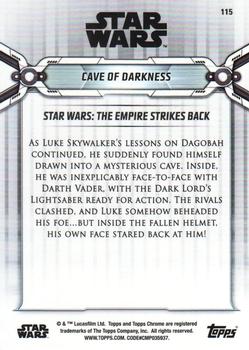 2019 Topps Chrome Star Wars Legacy #115 Cave of Darkness Back