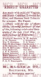 1991 H. Ellis & Co. Generals of the Civil War #NNO Wade Hampton Back