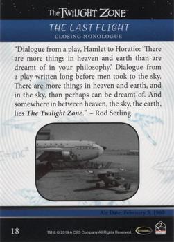 2019 Rittenhouse The Twilight Zone Rod Serling Edition #18 The Last Flight Back