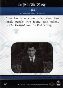 2019 Rittenhouse The Twilight Zone Rod Serling Edition #66 Two Back