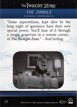 2019 Rittenhouse The Twilight Zone Rod Serling Edition #77 The Jungle Back