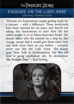 2019 Rittenhouse The Twilight Zone Rod Serling Edition #119 Passage On The Lady Anne Front