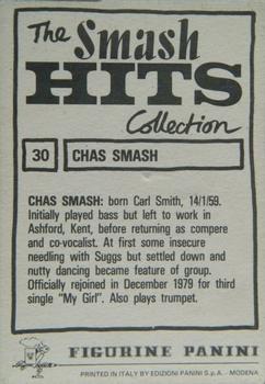 1984 Panini Smash Hits #30 Chas Smash Back