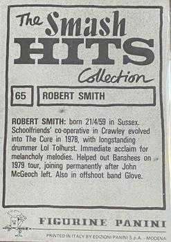 1984 Panini Smash Hits #65 Robert Smith Back
