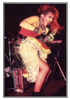 1985 Panini Smash Hits #40 Cyndi Lauper Front