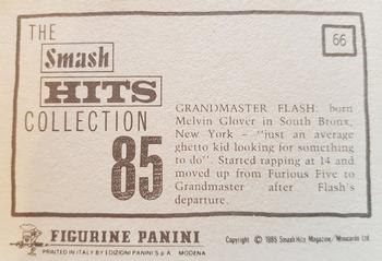 1985 Panini Smash Hits #66 Grandmaster Flash Back