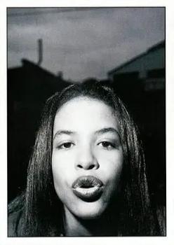 1995 Panini Smash Hits Stickers #1 Aaliyah Front