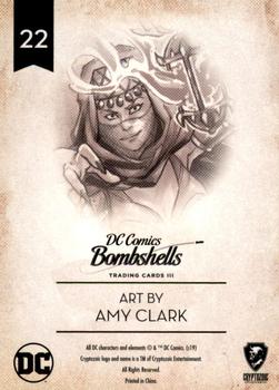 2019 Cryptozoic DC Bombshells Series 3 #22 Talia Al Ghul Back