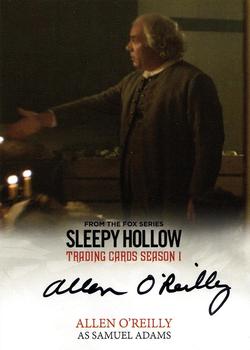 2015 Cryptozoic Sleepy Hollow - Autographs #AOR Allen O’Reilly Front