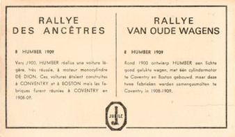 1958 Jubile Cigares Rallye Des Ancetres #8 Humber 1909 Back