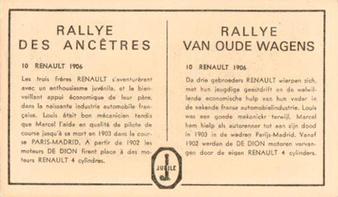 1958 Jubile Cigares Rallye Des Ancetres #10 Renault 1906 Back