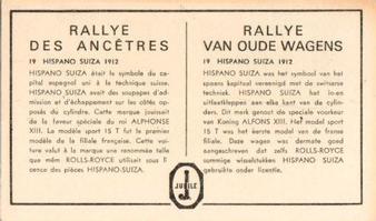 1958 Jubile Cigares Rallye Des Ancetres #19 Hispano Suiza 1912 Back