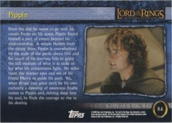 2003 Cadbury Lord of the Rings: Return of the King (Australia) #R6 Pippin Back
