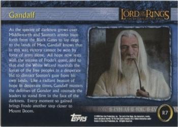 2003 Cadbury Lord of the Rings: Return of the King (Australia) #R7 Gandalf Back