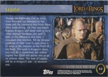 2003 Cadbury Lord of the Rings: Return of the King (Australia) #R8 Legolas Back