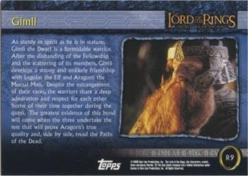 2003 Cadbury Lord of the Rings: Return of the King (Australia) #R9 Gimli Back
