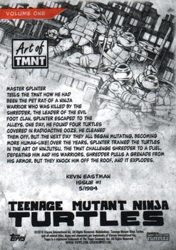 2019 Topps The Art of TMNT #1 Issue #1 Back