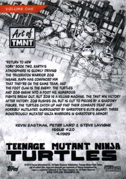 2019 Topps The Art of TMNT #18 Issue #20 Back