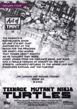 2019 Topps The Art of TMNT #55 Issue 20 Back