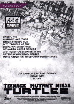 2019 Topps The Art of TMNT #59 Issue #29 Back