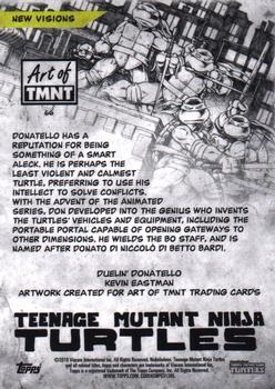 2019 Topps The Art of TMNT #66 Duelin' Donatello Back