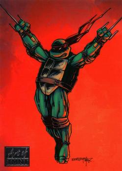 2019 Topps The Art of TMNT #75 Raph Swings to Action Front
