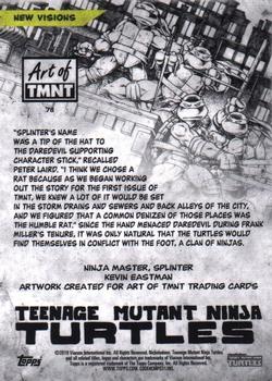 2019 Topps The Art of TMNT #78 Ninja Master, Splinter Back