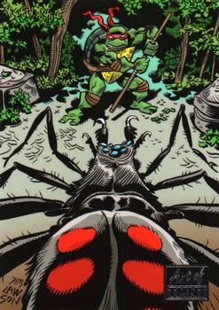 2019 Topps The Art of TMNT #80 Donatello vs. The Spider Front