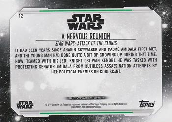 2019 Topps Star Wars Skywalker Saga #12 A Nervous Reunion Back
